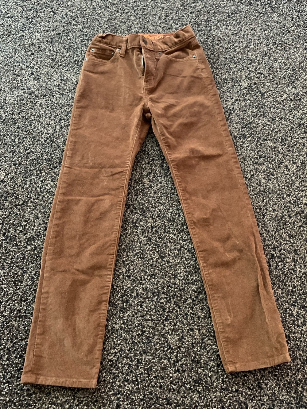 J. Crew Brown Corduroy Straight-Leg Pants stretch size 10 youth